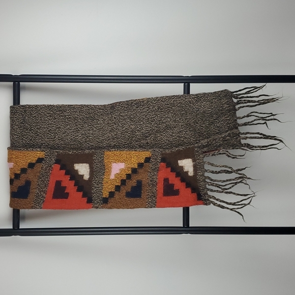 Inti Souvenir Hand Craft Alpaca Winter scarf size 64.5x 6 in - Picture 2 of 4